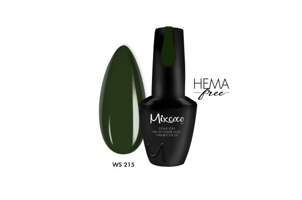 WS-215 Ημιμόνιμο Βερνίκι Mixcoco 15ml (Λαδί)