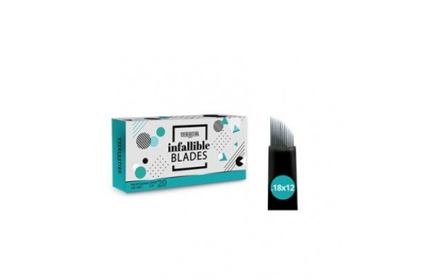 Λοξές 0.18mm/12 blades (βελόνες) για microblading EVERLASTING BROWS