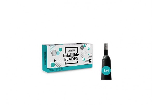 Βελόνες σκίασης επίπεδες 3x4 για microblading EVERLASTING BROWS