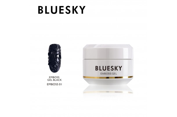 Bluesky EMBOSS GEL BLACK 01 NAIL ART