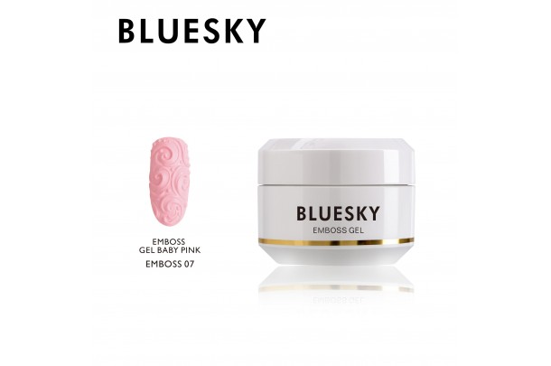 Bluesky EMBOSS GEL BABY PINK 07 NAIL ART
