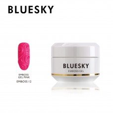 Bluesky EMBOSS GEL  PINK 12 NAIL ART