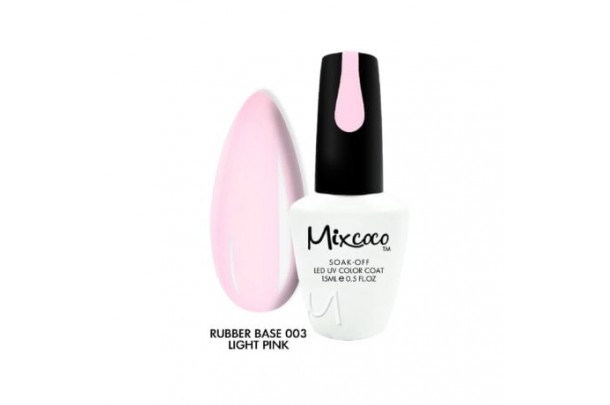 RUBBER BASE 03 LIGHT PINK (ΒΑΣΗ ΚΑΟΥΤΣΟΥΚ) MIXCOCO 15ML