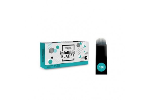 Σχήμα U 0.18 blades (βελόνες) για microblading EVERLASTING BROWS