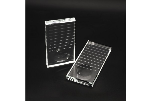 Γυάλινη Παλέτα Βλεφαρίδων με Υποδοχή για την Κόλλα