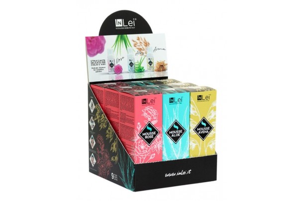 Mousse Rose, Avena, Aloe ‒ InLei Αφρός Καθαρισμού Βλεφαρίδες, Φρύδια, Πρόσωπο ‒ 9 τεμ. Mousse Rose, Avena, Aloe ‒ InLei Αφρός Καθαρισμού Βλεφαρίδες, Φρύδια, Πρόσωπο ‒ 9 τεμ.