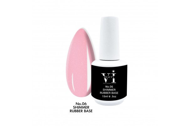 RUBBER BASE SHIMMER LIGHT PINK