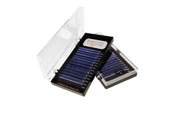 Two Tone Mix Βlue Black 8 Μήκη Mix, Πάχος 0.07mm, Καμπυλότητα C